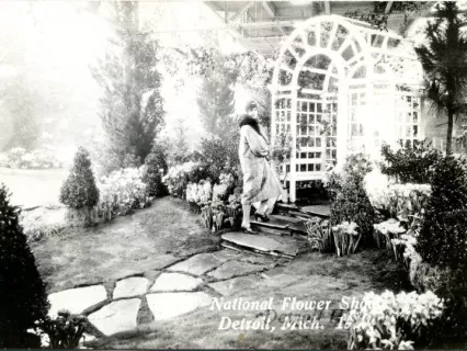 Postcard - National Flower Show, Detroit, Mich. 1927 - National Flower Show, Detroit, Mich. 1927