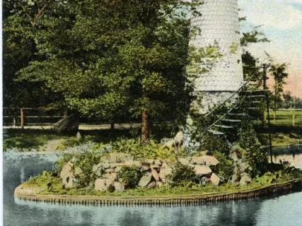 Postcard - Palmer Park Light House, Detroit, Mich.