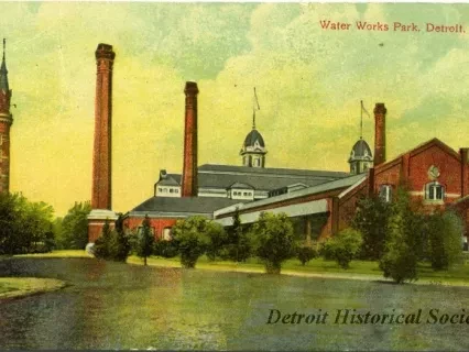 Postcard - Water Works Park, Detroit, Mich. - Water Works Park, Detroit, Mich.