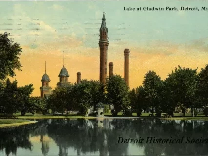 Postcard - Lake at Gladwin Park, Detroit, Mich. - Lake at Gladwin Park, Detroit, Mich.