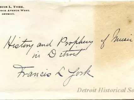 Envelope - History and Prophecy of Music in Detroit