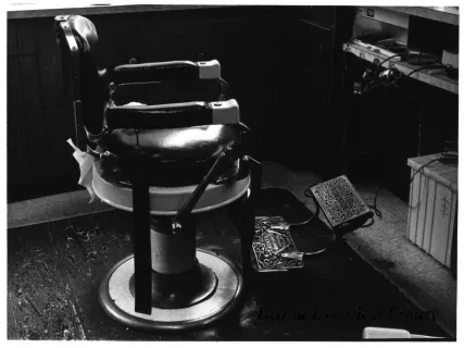 Print, Photographic - George's Barber Shop, 553 Monroe, Detroit, George Leftsia, Greektown