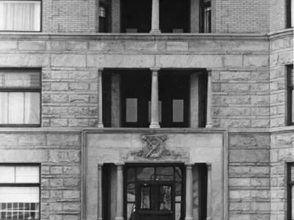 Print, Photographic - Coronado Apartments, North entrance on 2nd Ave, 2nd Ave & Selden