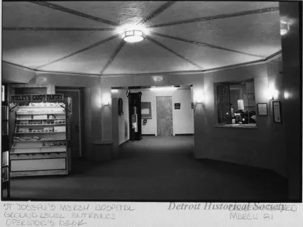 Print, Photographic - St. Joseph's Mercy Hospital; Ground Level Entrance; Operator's Desk