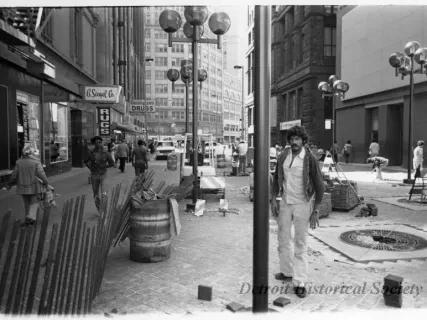 Print, Photographic - State St. Looking West from Woodward