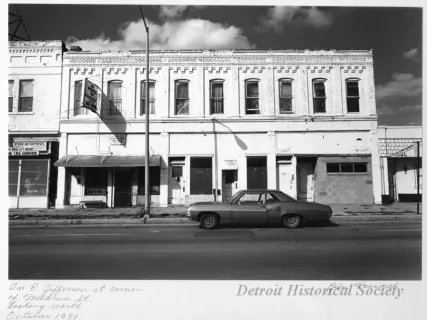 Print, Photographic - On E. Jefferson at Corner of Meldrum St. Looking North