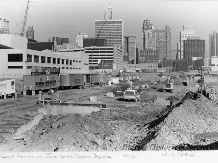 Print, Photographic - Ramp Const. at Joe Louis Sports Arena