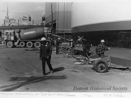 Print, Photographic - Sidewalk Installation at Joe Louis Sports Arena