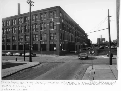 Print, Photographic - Park-Davis Building Looking West on Wight St., Detroit, MI