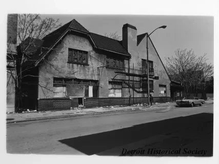 Print, Photographic - Old Arts and Crafts Bldg.; Watson St. between Woodward and John R