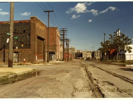 Print, Photographic - Wight Street Facing East Towards Uniroyal Tire Plant
