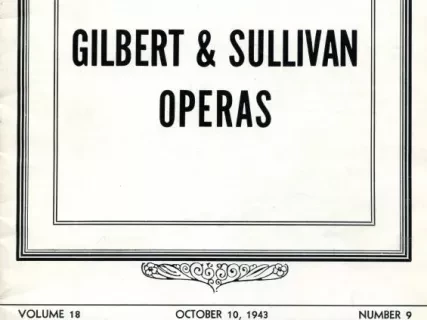 Program, Theater - The Playgoer, Volume 18, Number 9