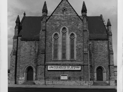 Print, Photographic - Woodward Ave Baptist Church, Woodward Elevation