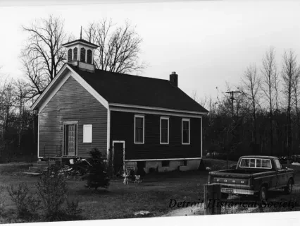 Print, Photographic - Eaton School, Lake Orion, Michigan, Oakland Township - front-side view