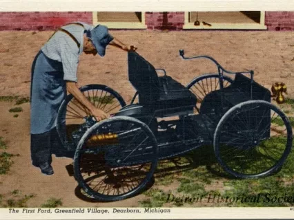 Postcard - The First Ford, Greenfield Village, Dearborn, Michigan