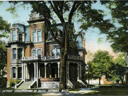 Postcard - Detroit Conservatory of Music, Detroit, Mich.