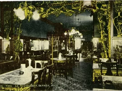 Postcard - King Ying Lo Restaurant, Detroit, Mich.