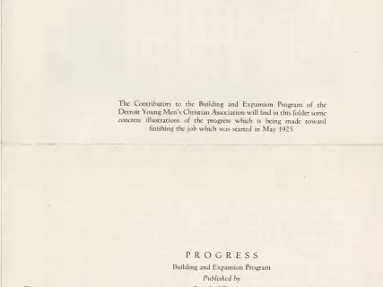 Newsletter - Finishing the Job, Progress Building and Expansion Program