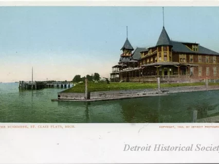 Postcard - The Rushmere, St. Clair Flats, Mich.