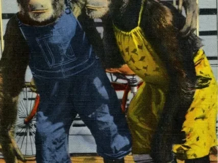 Postcard - Chimpanzee Theatre in Zoological Park, Detroit, Mich.