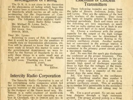 Newsletter - Detroit Radio News, Vol. 1, No. 3