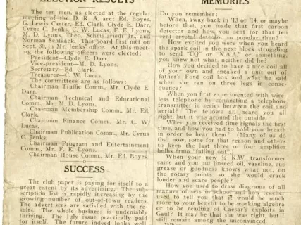 Newsletter - Detroit Radio News, Vol. 1, No. 8