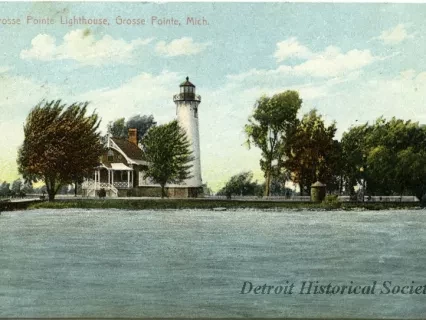 Postcard - Grosse Pointe Lighthouse, Grosse Pointe, Mich.