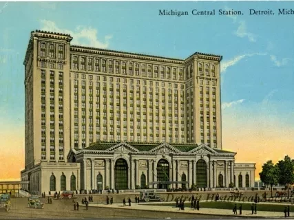 Postcard - Michigan Central Station, Detroit, Mich.