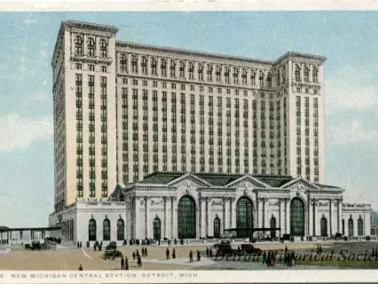 Postcard - New Michigan Central Station, Detroit, Mich.