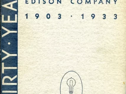 Booklet - The Detroit Edison Company, 1903-1933