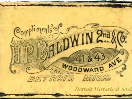 Notebook - H. P. Baldwin 2nd & Co.