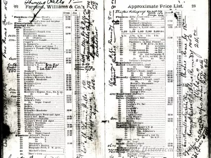 Catalog - Farrand, Williams & Company
Approximate Price List