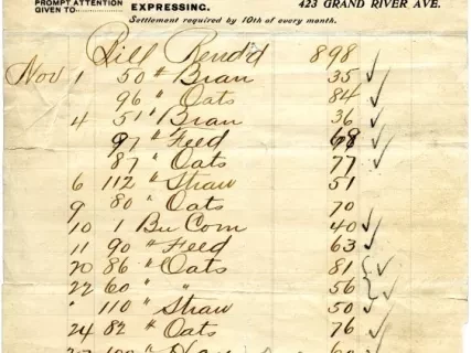 Invoice - Samuel S. Kerr & Company 
Monthly Statement