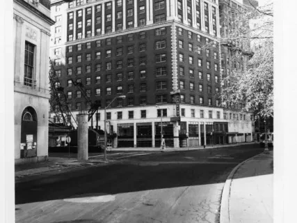 Print, Photographic - Tuller Hotel, Grand Circus Park, Detroit, Michigan