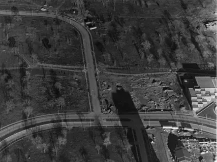 Print, Photographic - Near Elmwood Cemetery (top) Looking East