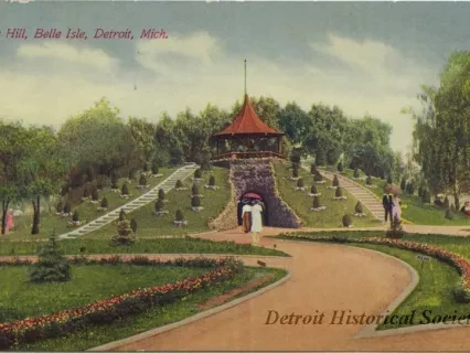 Postcard - Cedar Hill, Belle Isle, Detroit, Mich.