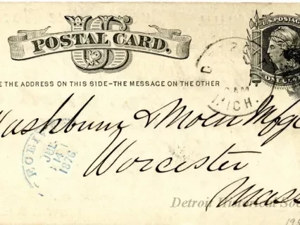 Postcard - Snow's Wire Work
(Snow & Bolles)