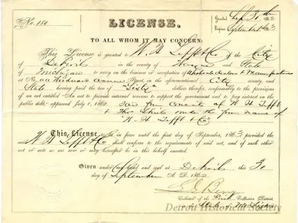 License - Internal Revenue License
