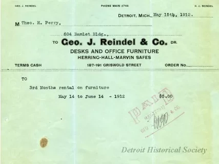 Bill-of-sale - George J. Reindel & Company