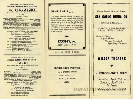 Program, Theater