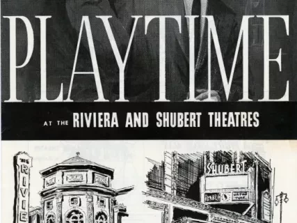 Program, Theater - Playtime at the Riveria and Shubert Theatres