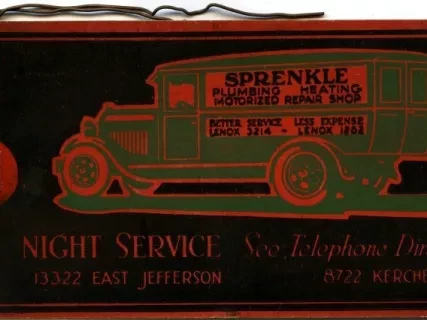 Card, Trade - Harry N. Sprenkle Plumbing and Heating Service