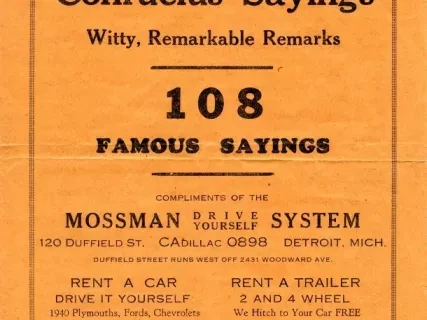 Advertisement - Mossman Drive Yourself System