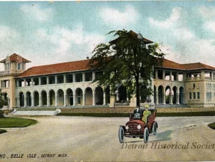 Postcard - Casino, Belle Isle, Detroit, Mich.
