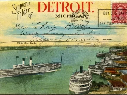 Post Folder - Souvenir Folder of Detroit, Mich.