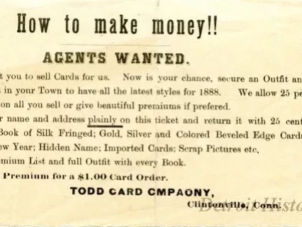 Advertisement - Todd Card Company