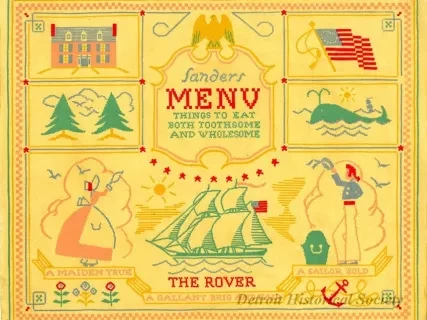 Menu - Sanders Menu
Things to Eat Both Toothsome and Wholesome