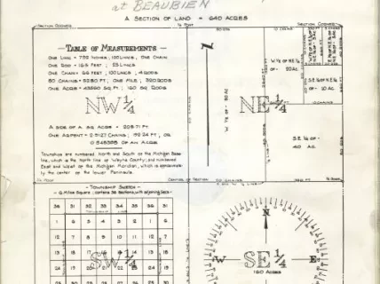 Title, Abstract - Abstract of Title,
Lot 59 of Part of the L. Beaubien Farm