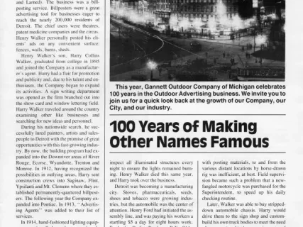 Brochure - 100 Years of Making Other Names Famous