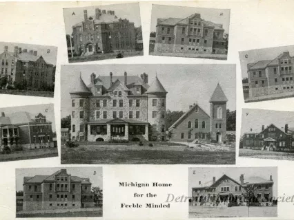 Postcard - Michigan State Home for the Feeble Minded